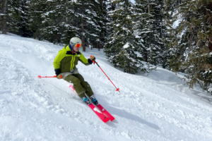 Skier wearing The North Face Verbier GORE-TEX Jacket