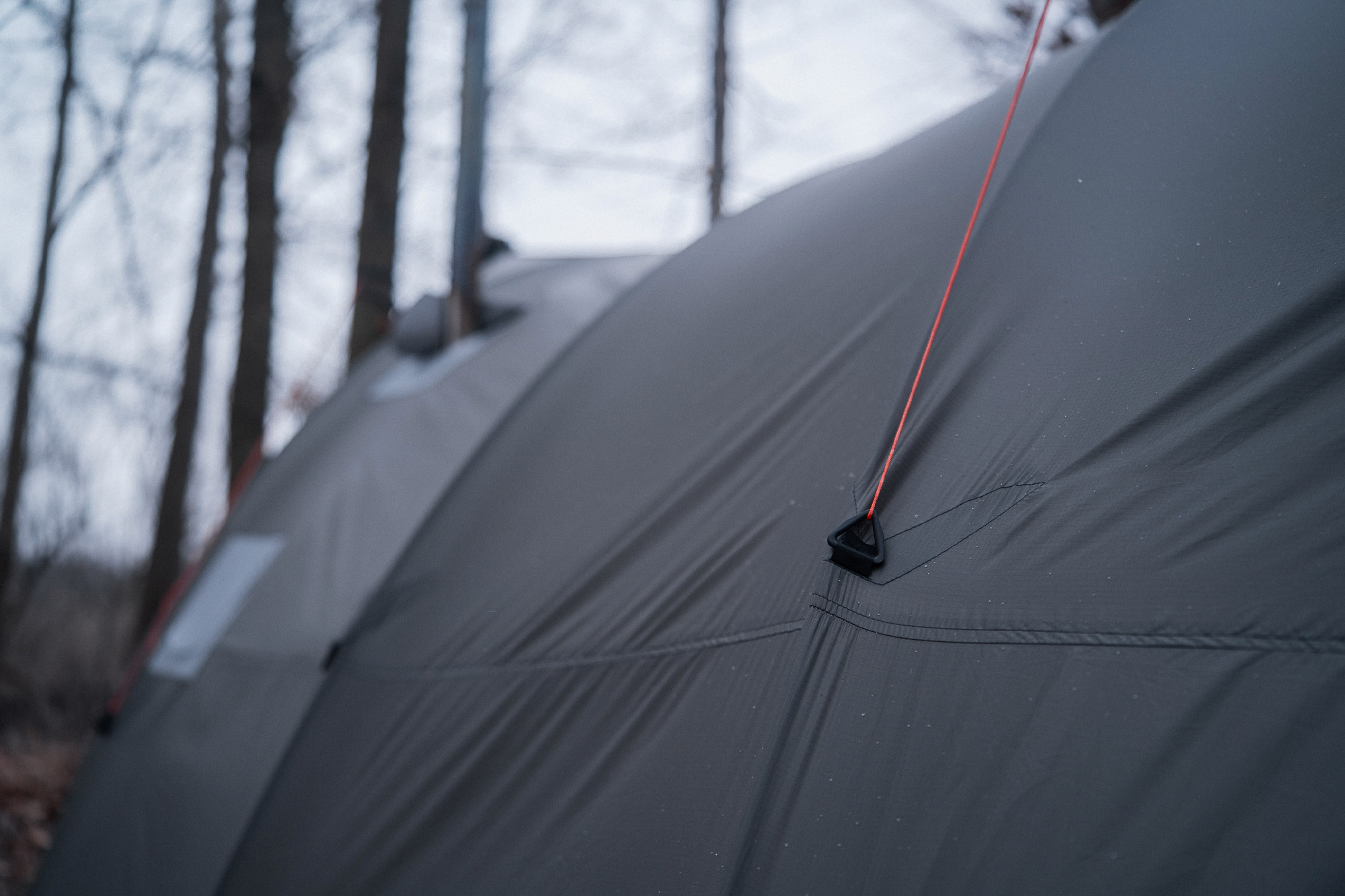 Close-up of the Warbonnet Tsunami’s pullout and reinforced stitching