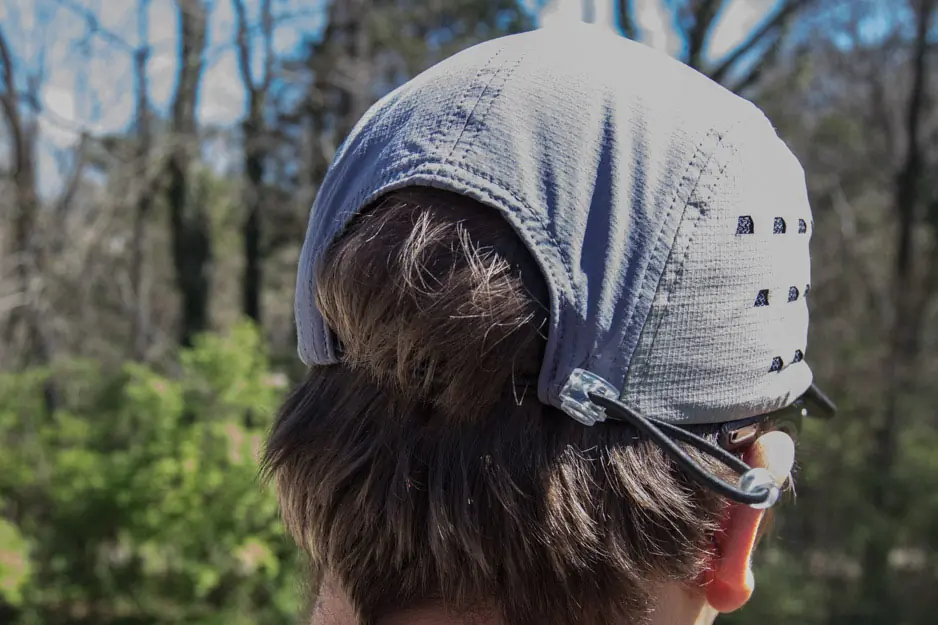 Back of a hat showing a tight fit