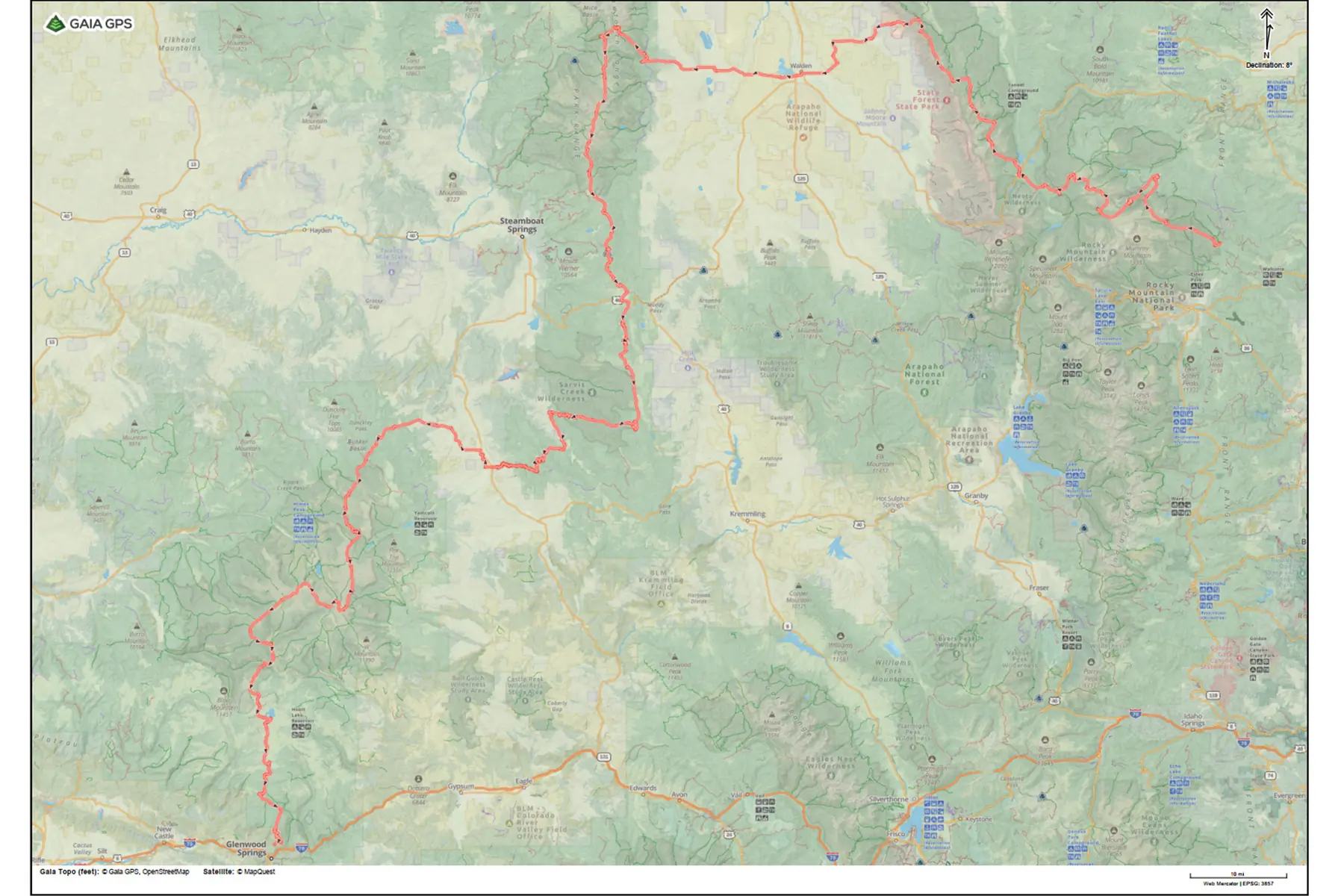 Northern Colorado Trail thru hike NCT