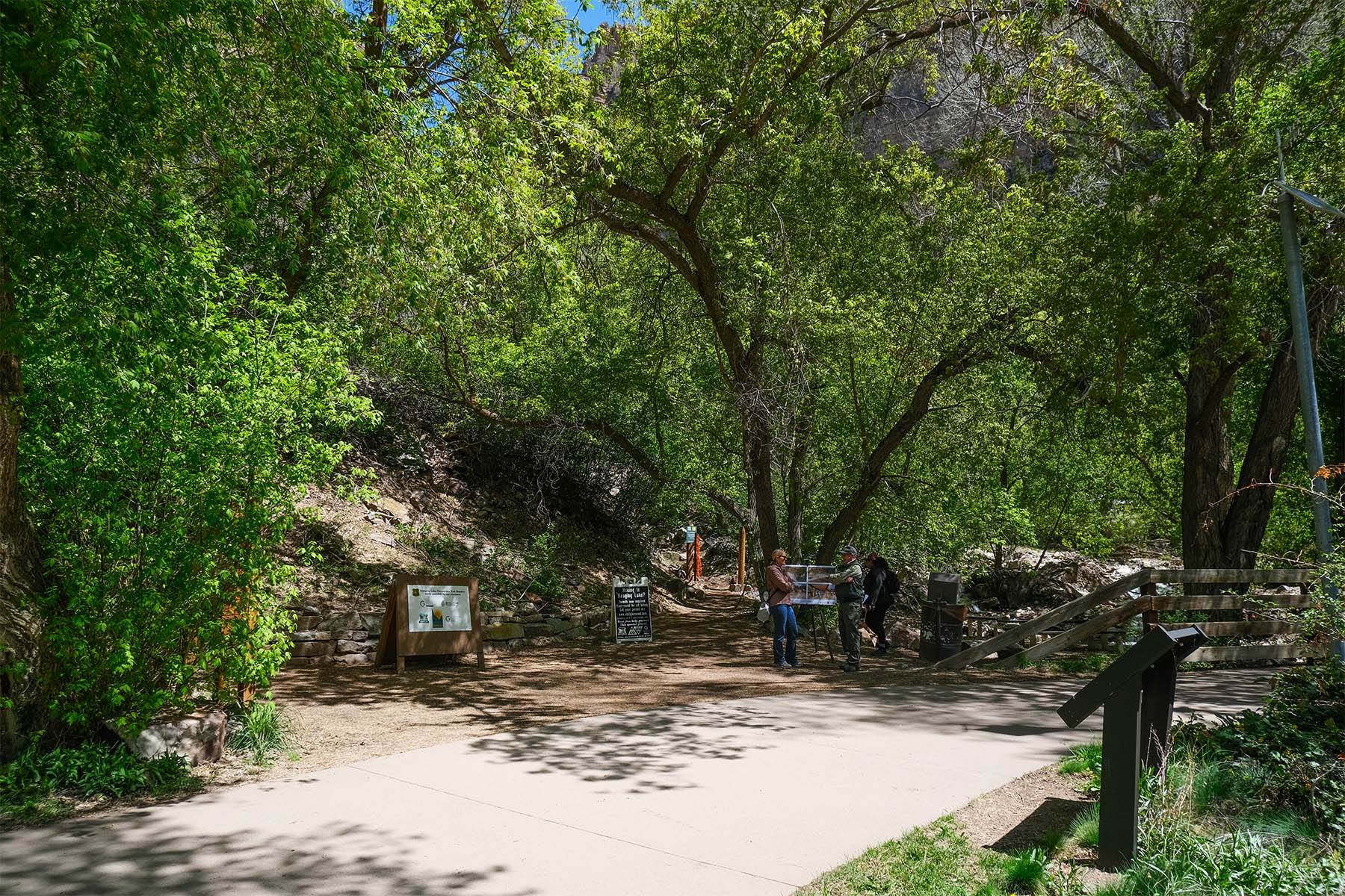 Hanging lake trail restoration project