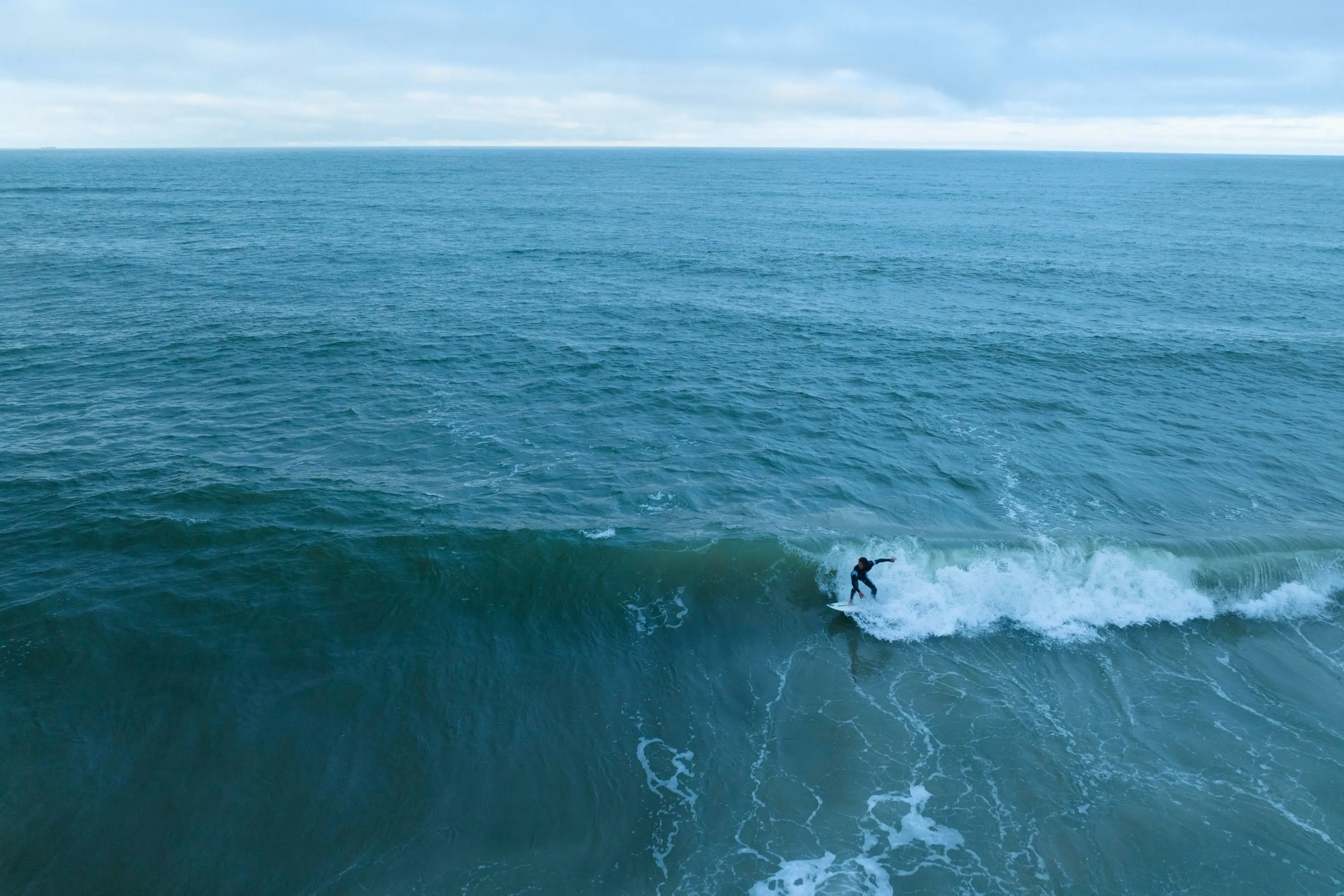 Wave breaks on the coast of North Carolina