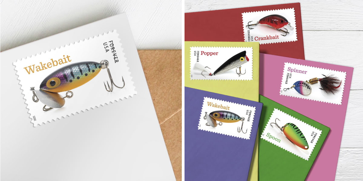 Fishing lure stamp