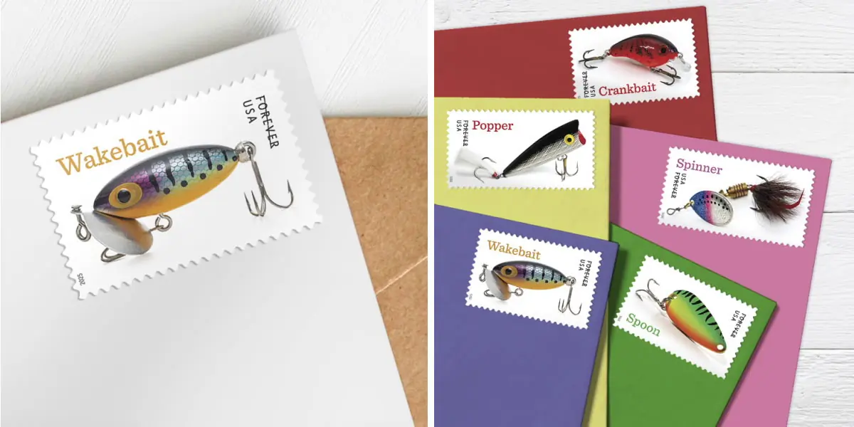 Fishing lure stamp