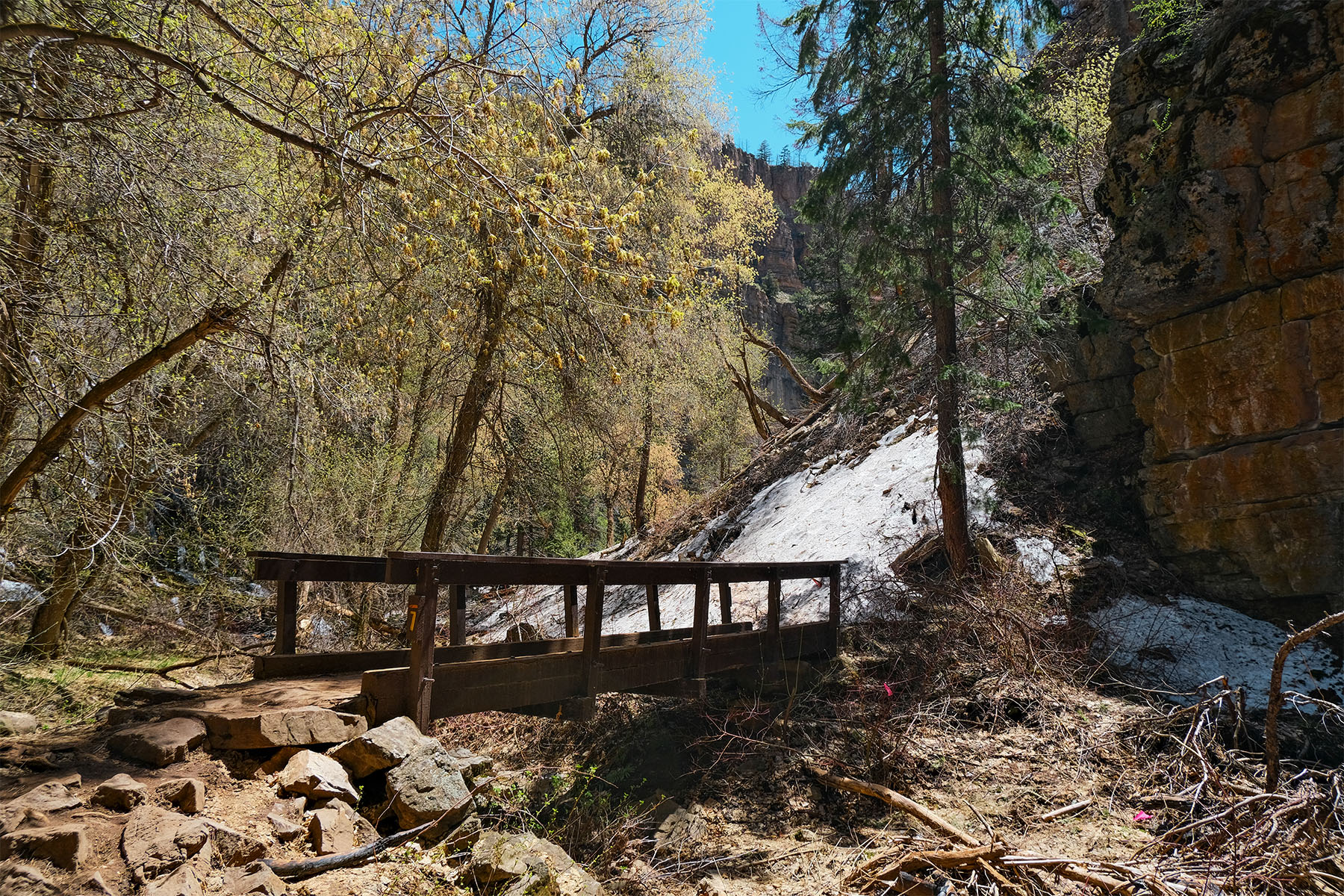 Hanging lake trail restoration project