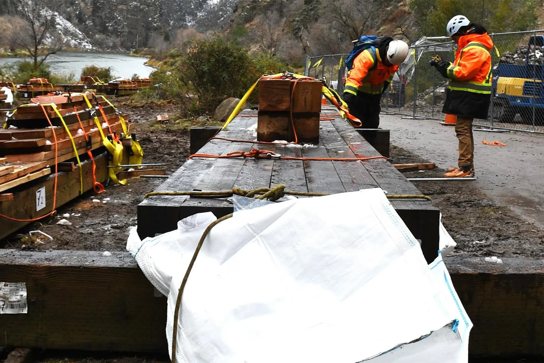 Hanging lake trail restoration project