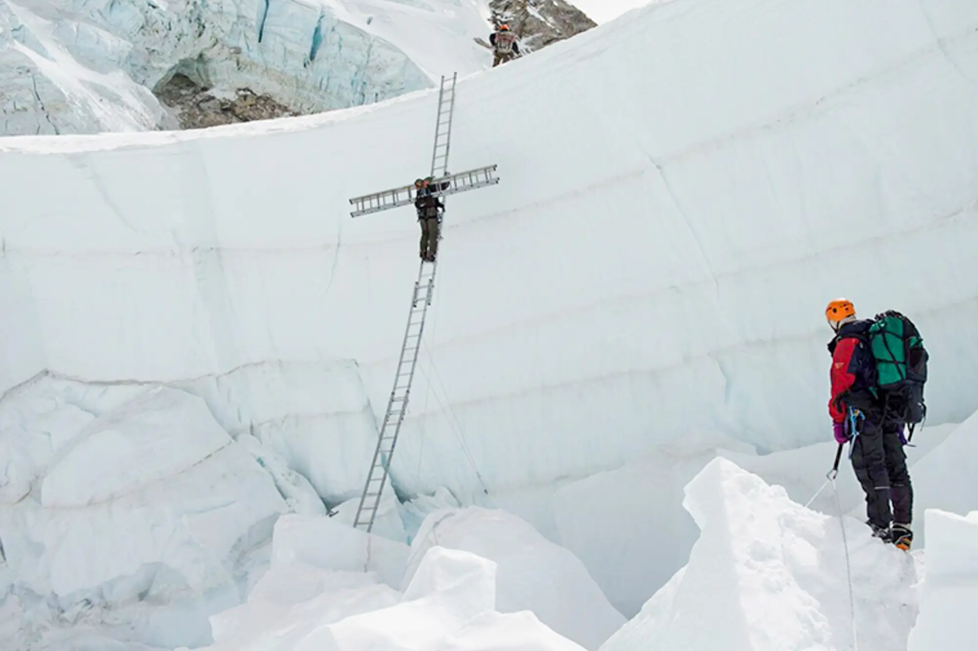Icefall Doctors working in the Khumbu Icefall