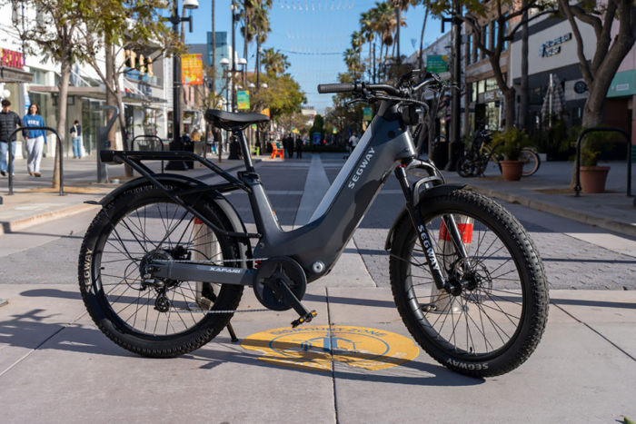 segway xafari parked on sidewalk