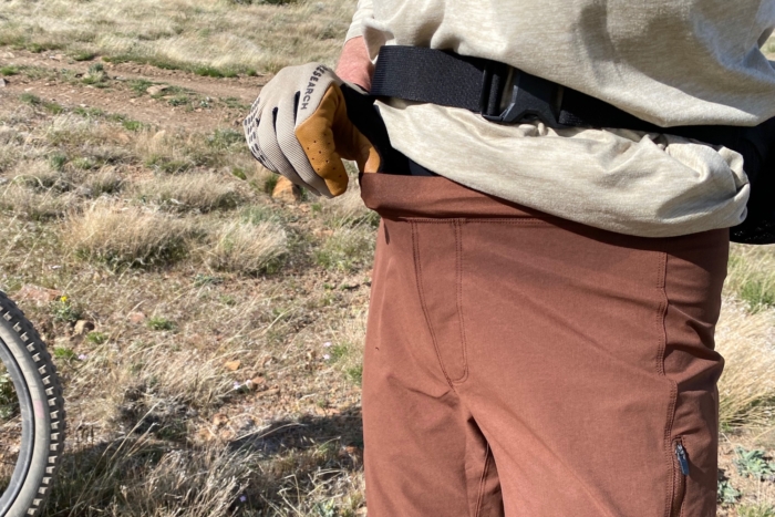 The stretch waistband on the Sun Dog shorts