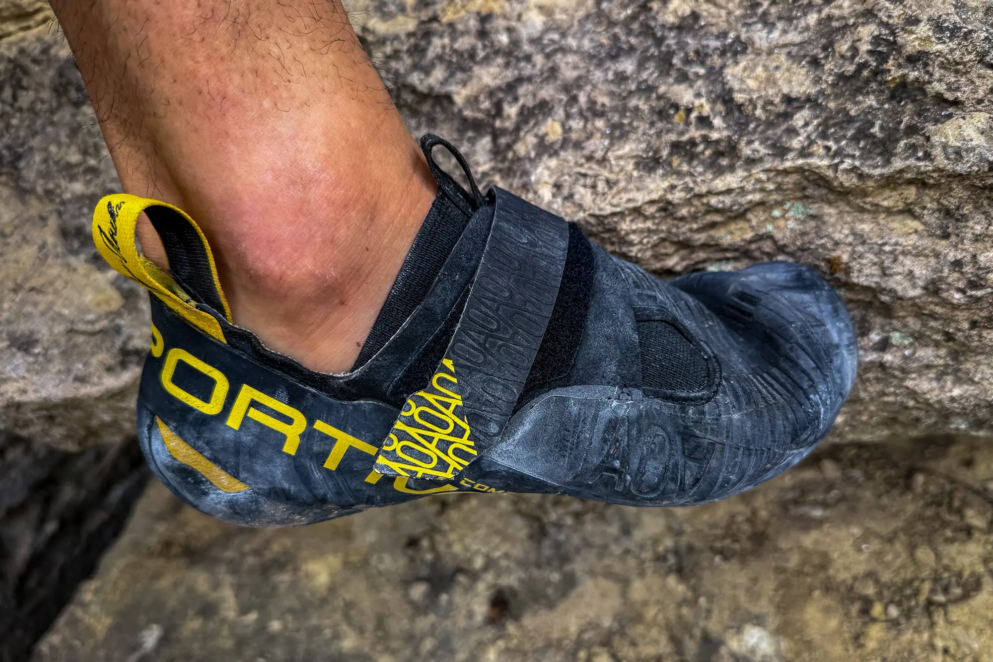 La Sportiva Ondra Comp on rock