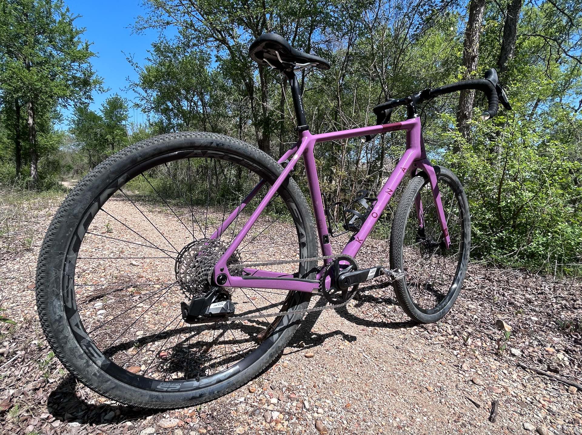 Kona Libre CR standing on a gravel path.