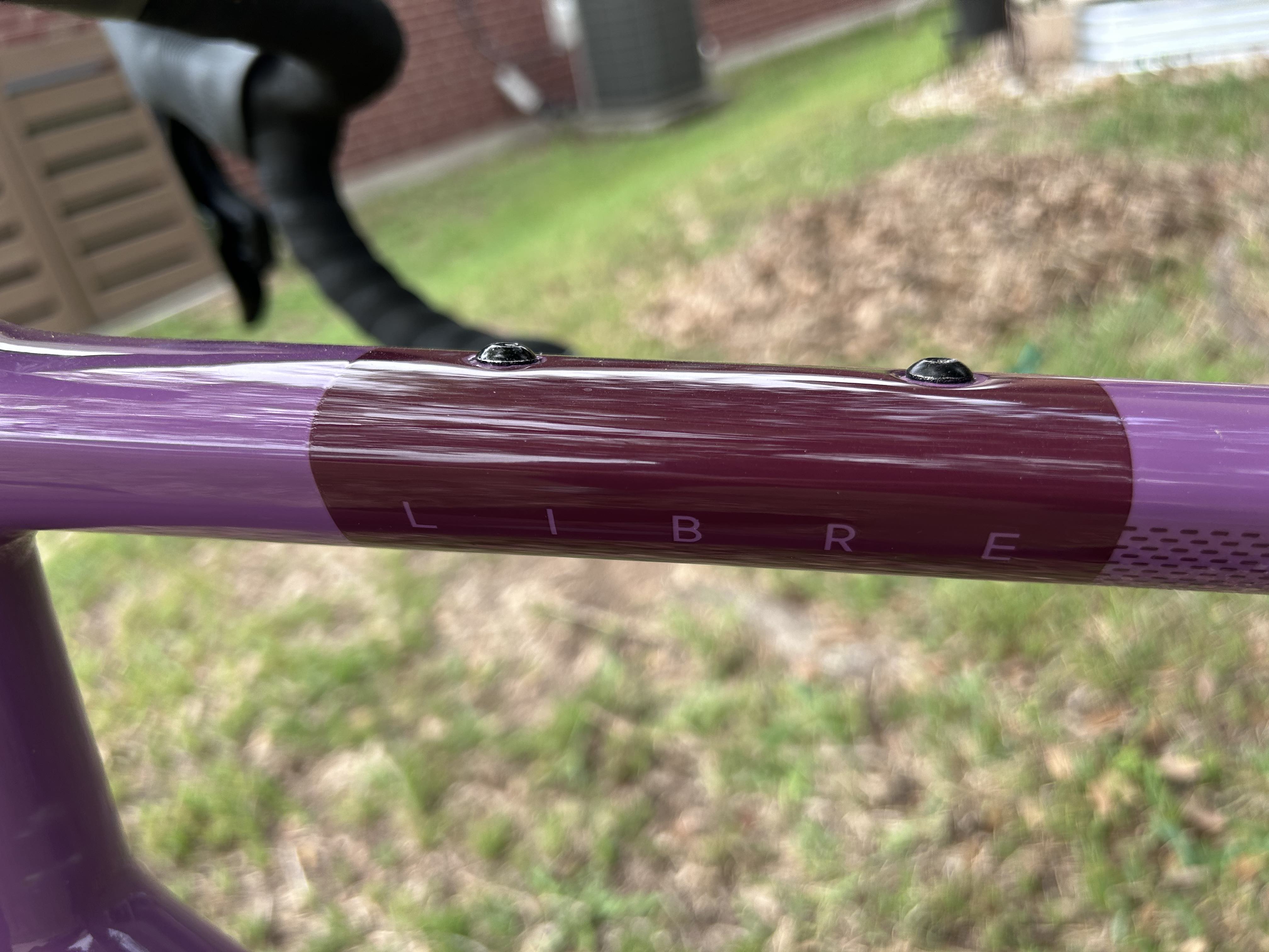 Kona Libre CR top tube logo.