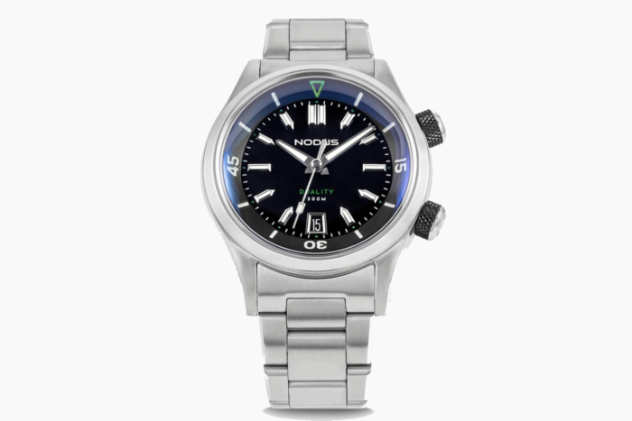 Nodus Duality II watch with black face