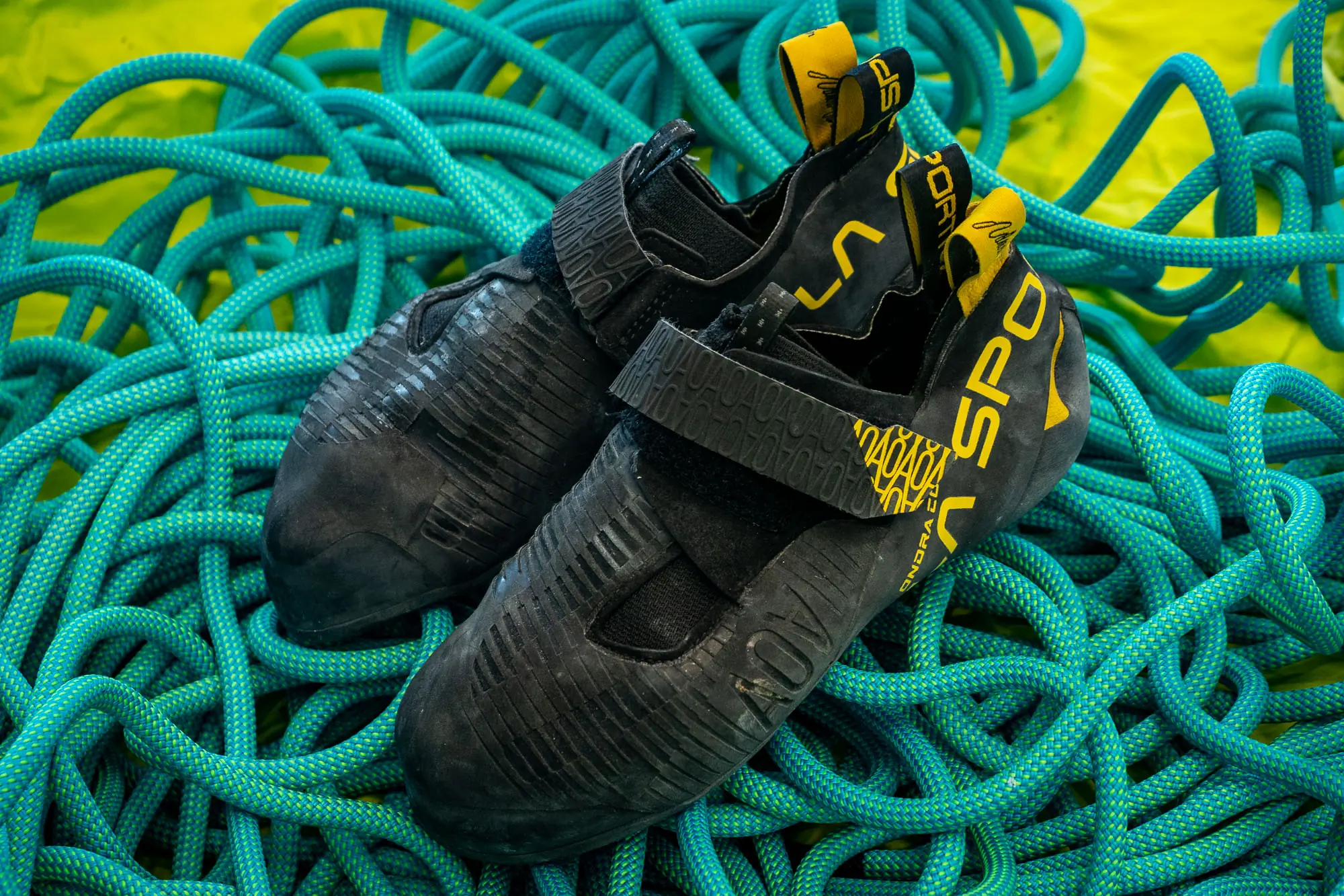 La Sportiva Ondra Comp on a rope