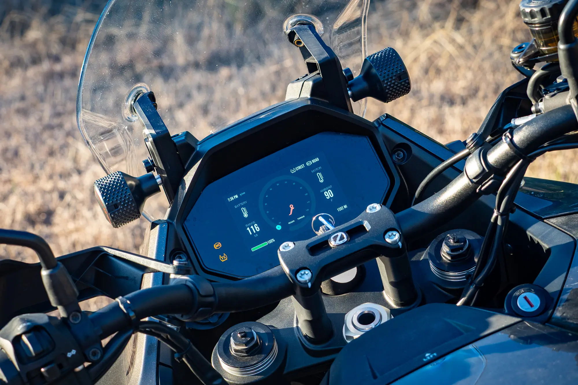 Rear view of the 2025 Zero Motorcycles DSR/X