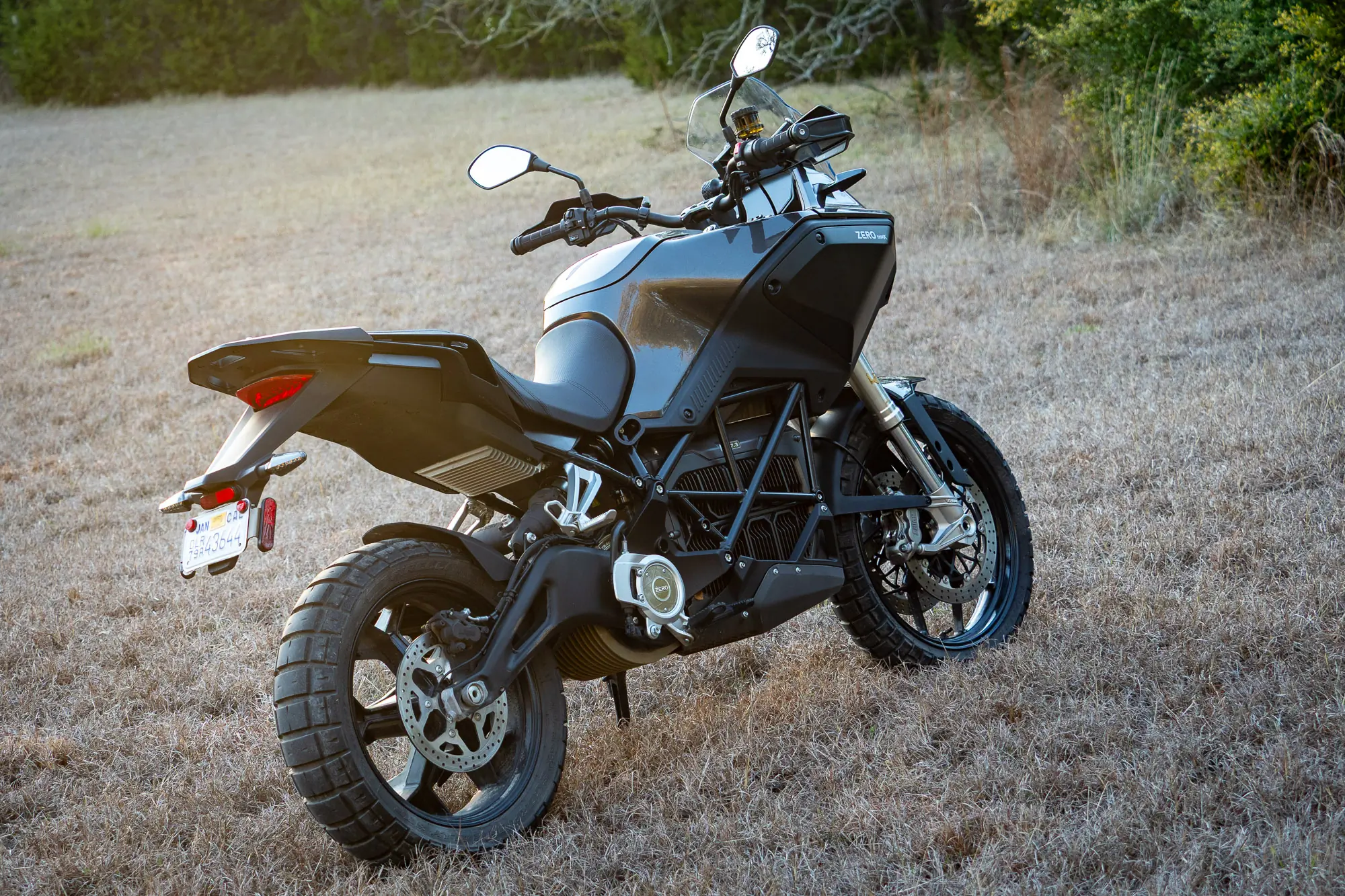 Rear view of the 2025 Zero Motorcycles DSR/X