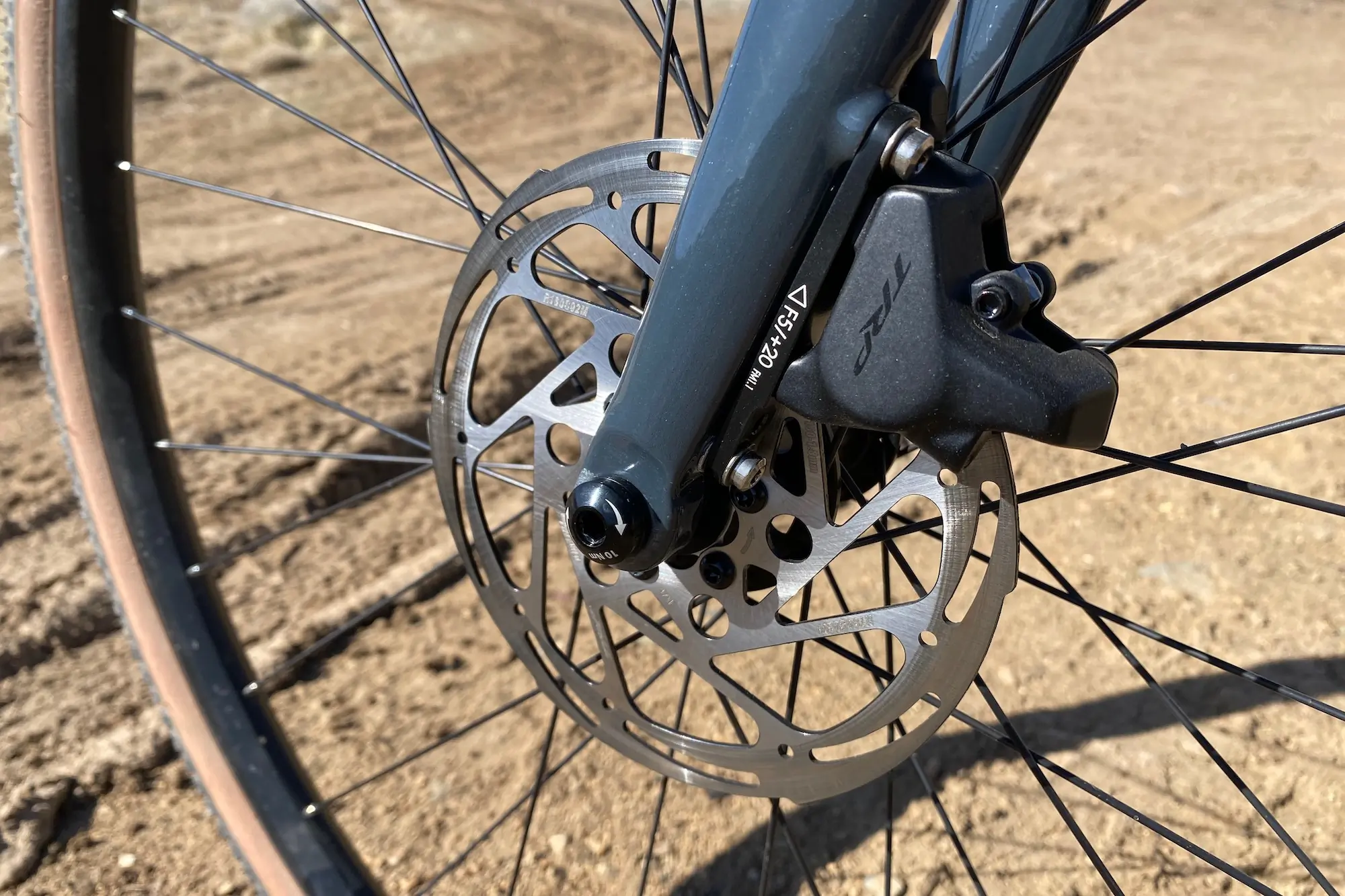 The TRP Hywire hydraulic disc brakes