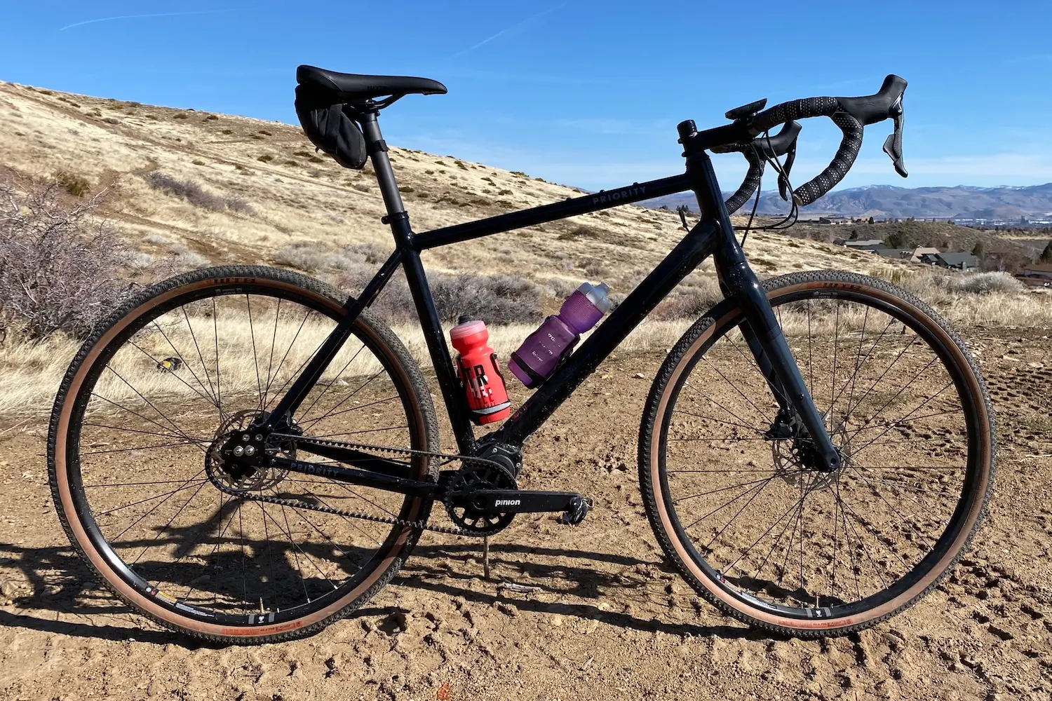Side view of the Priority Gemini gravel bike