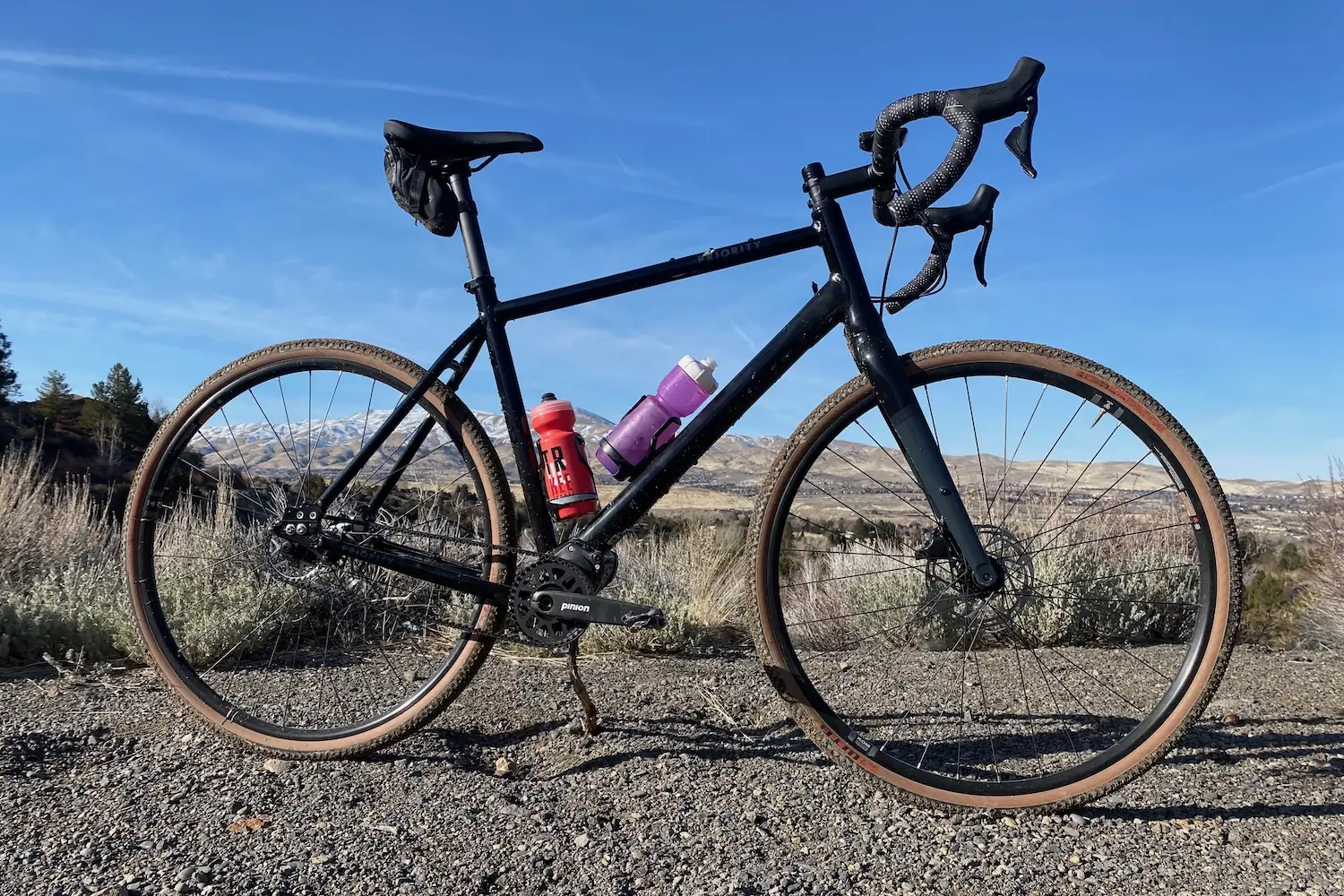 Side view of the Priority Gemini gravel bike