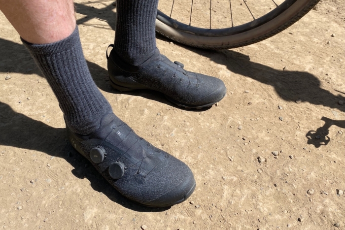 Standing in the Rapha Pro Team Powerweave Gravel Shoes
