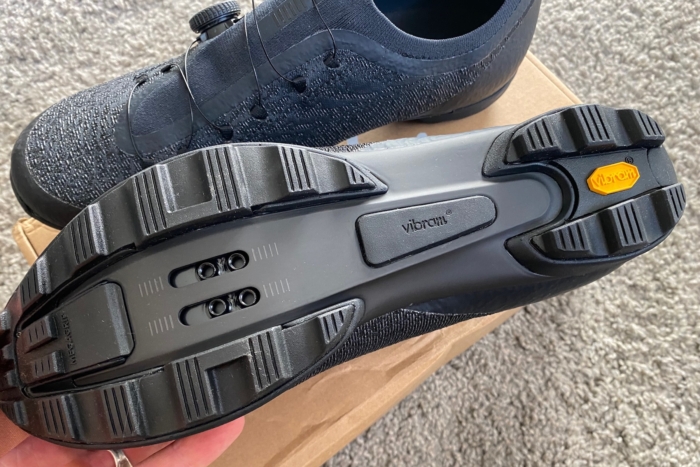 The Vibram Megagrip sole on the Powerweave Gravel shoes