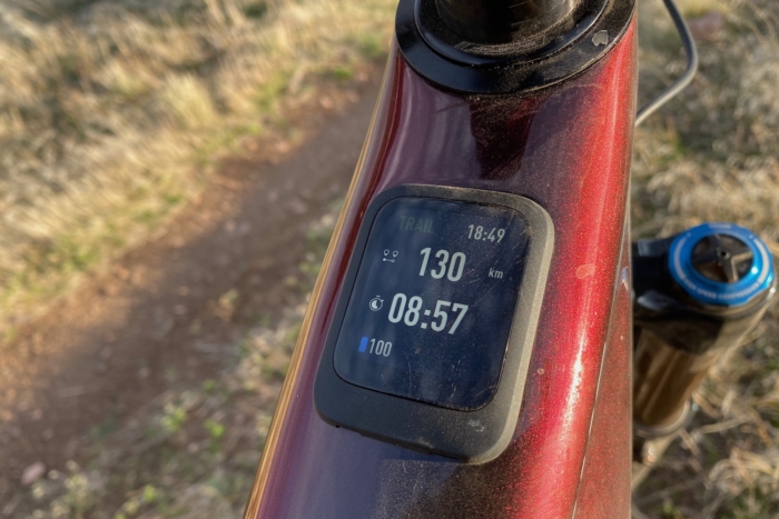 the MasterMind top tube display on the Turbo Levo 4