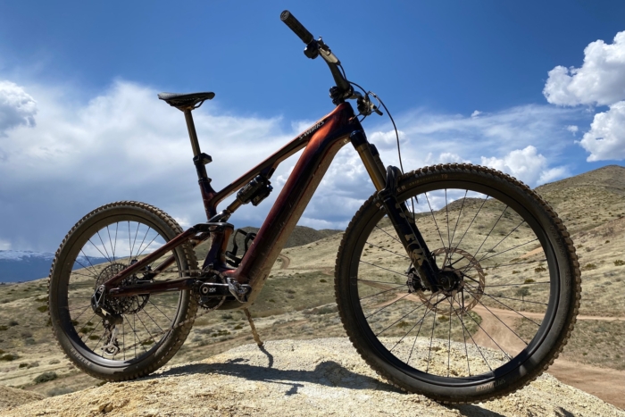 Side view of the Specialized S-Works Turbo Levo 4 electric mountain bike