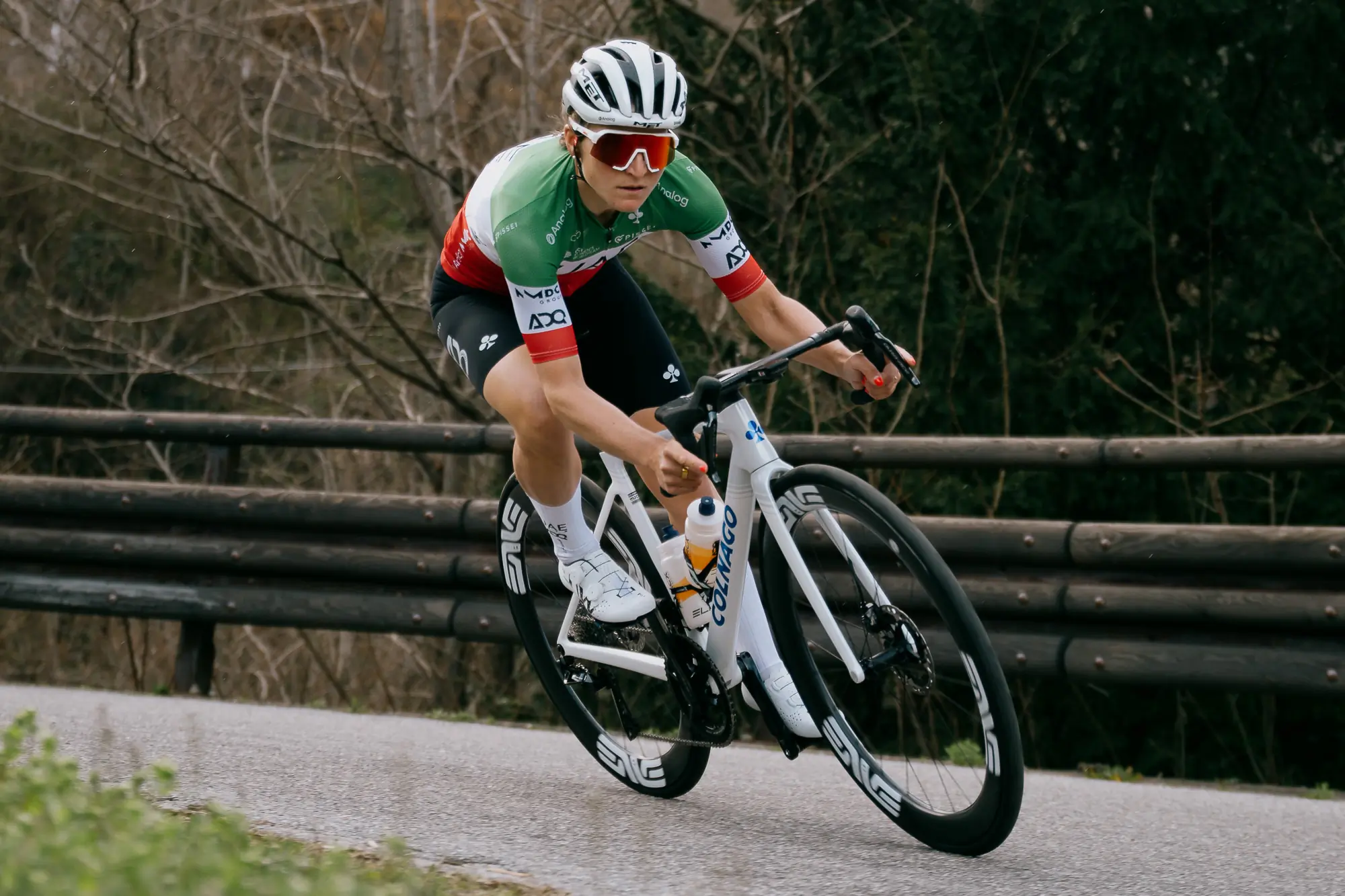 Elisa Longo Borghini on the Colnago V5Rs 