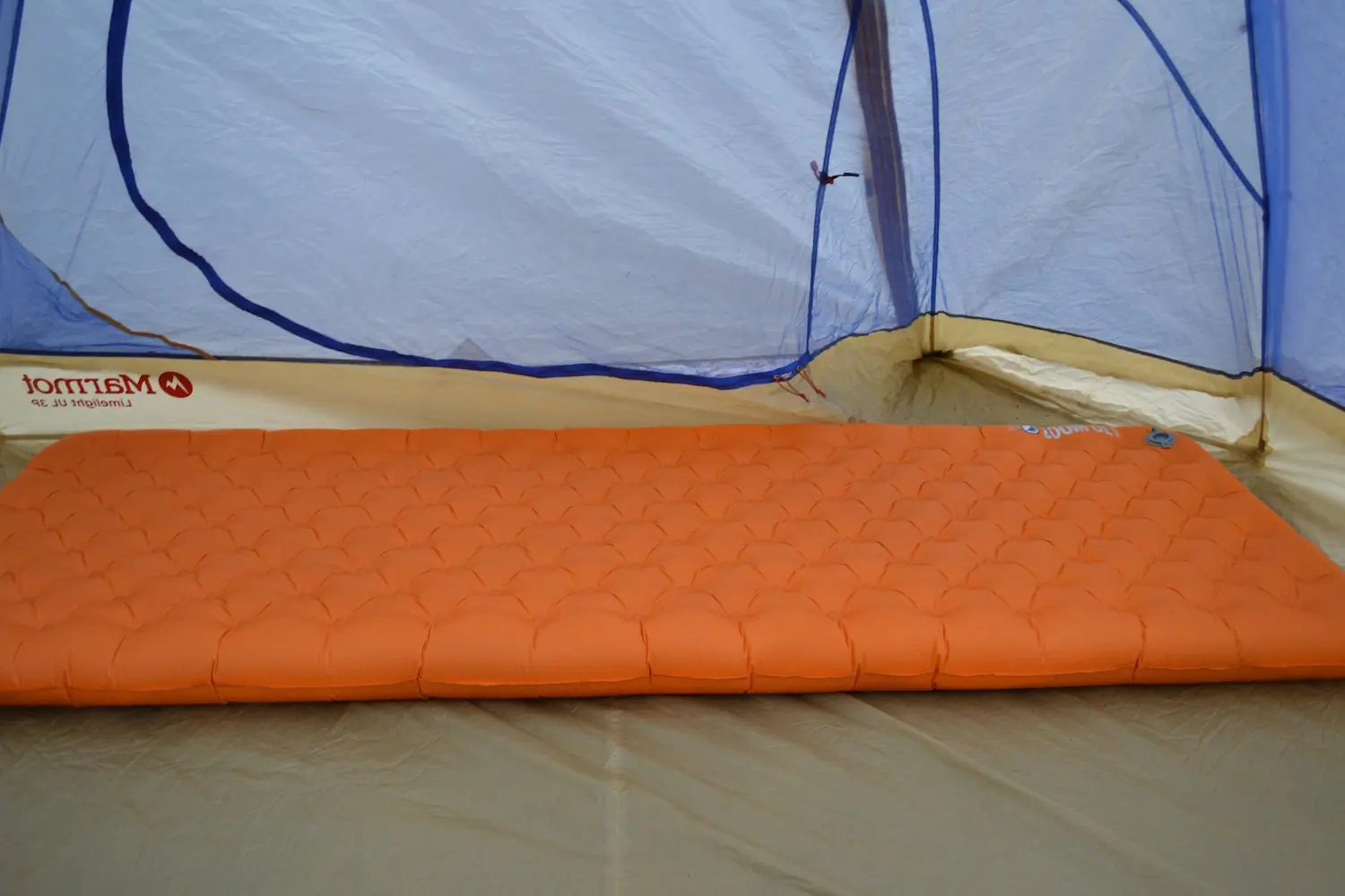 Big Agnes Zoom UL Sleeping Pad inside a Marmot tent