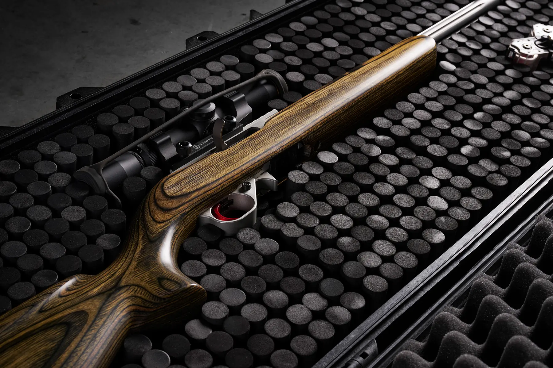 Rifle inside Pelican Reset Protector Case