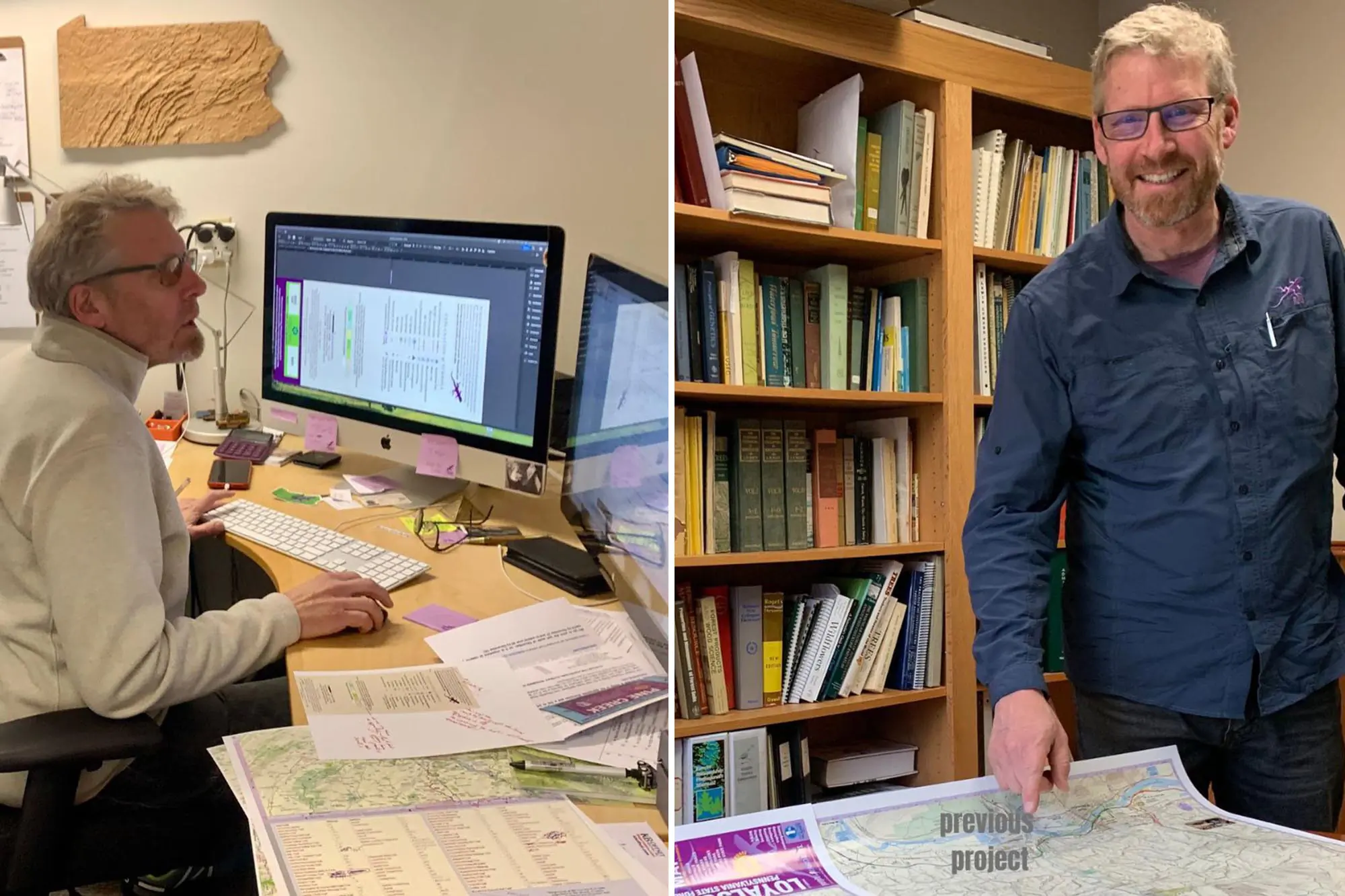 Michael Hermann, creator of purple lizard gulf of mexico history map