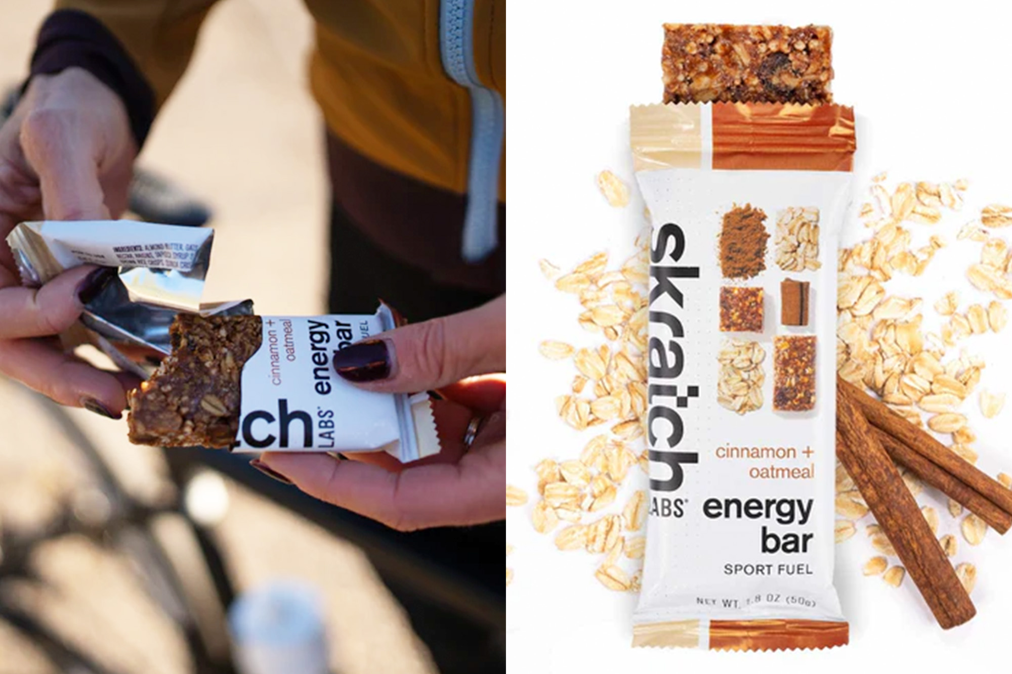 skratch labs cinnamon oatmeal bar
