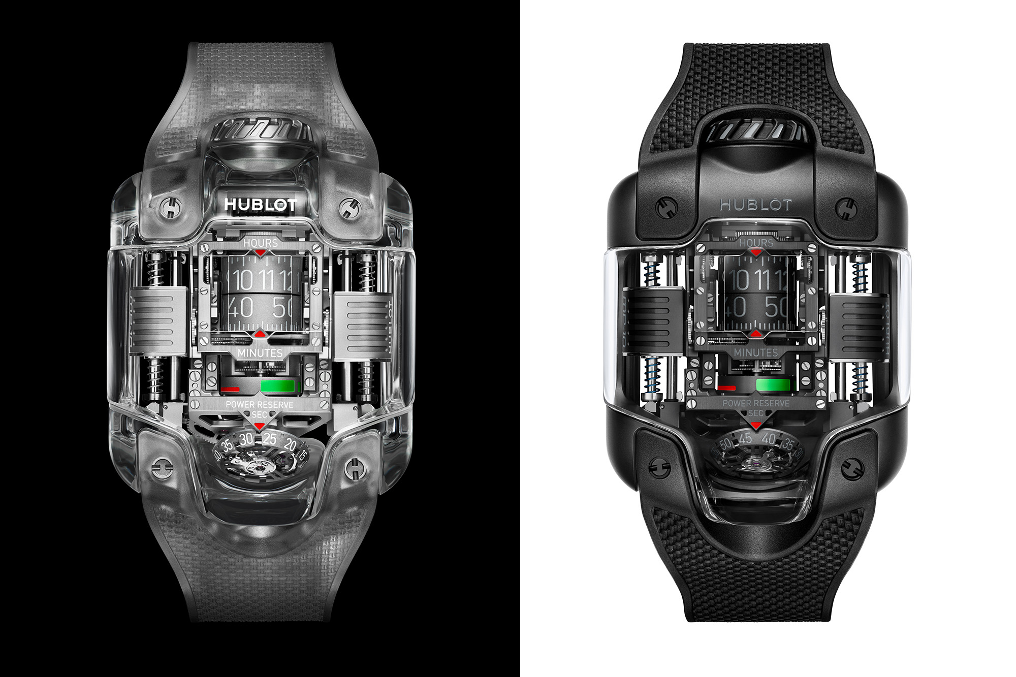 hublot MP-10 TOURBILLON in sapphire and black case