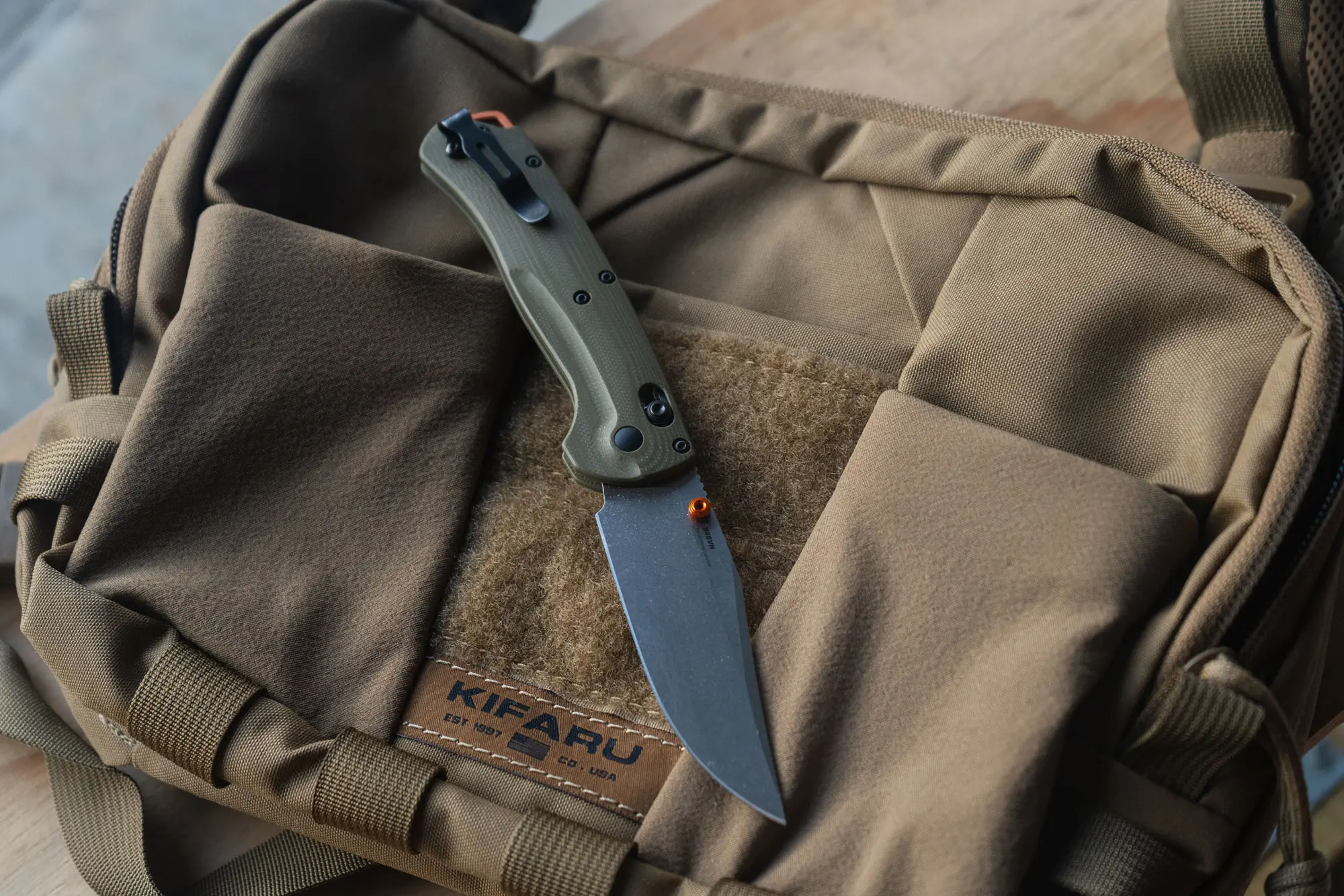 The Benchmade Taggedout open