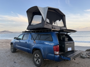 Testing the Dometic TRT 140 Air Inflatable Rooftop Tent in Baja California, Mexico; (photo/Morgan Tilton)