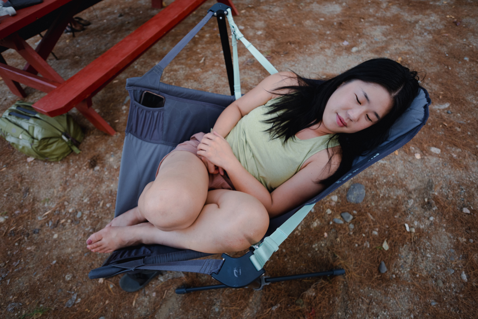 The NEMO Stargaze EVO-X Folding Reclining Camp Chair has a sturdy steel base that unfolds for easy setup. It has lots of padding, too; (photo/NEMO)