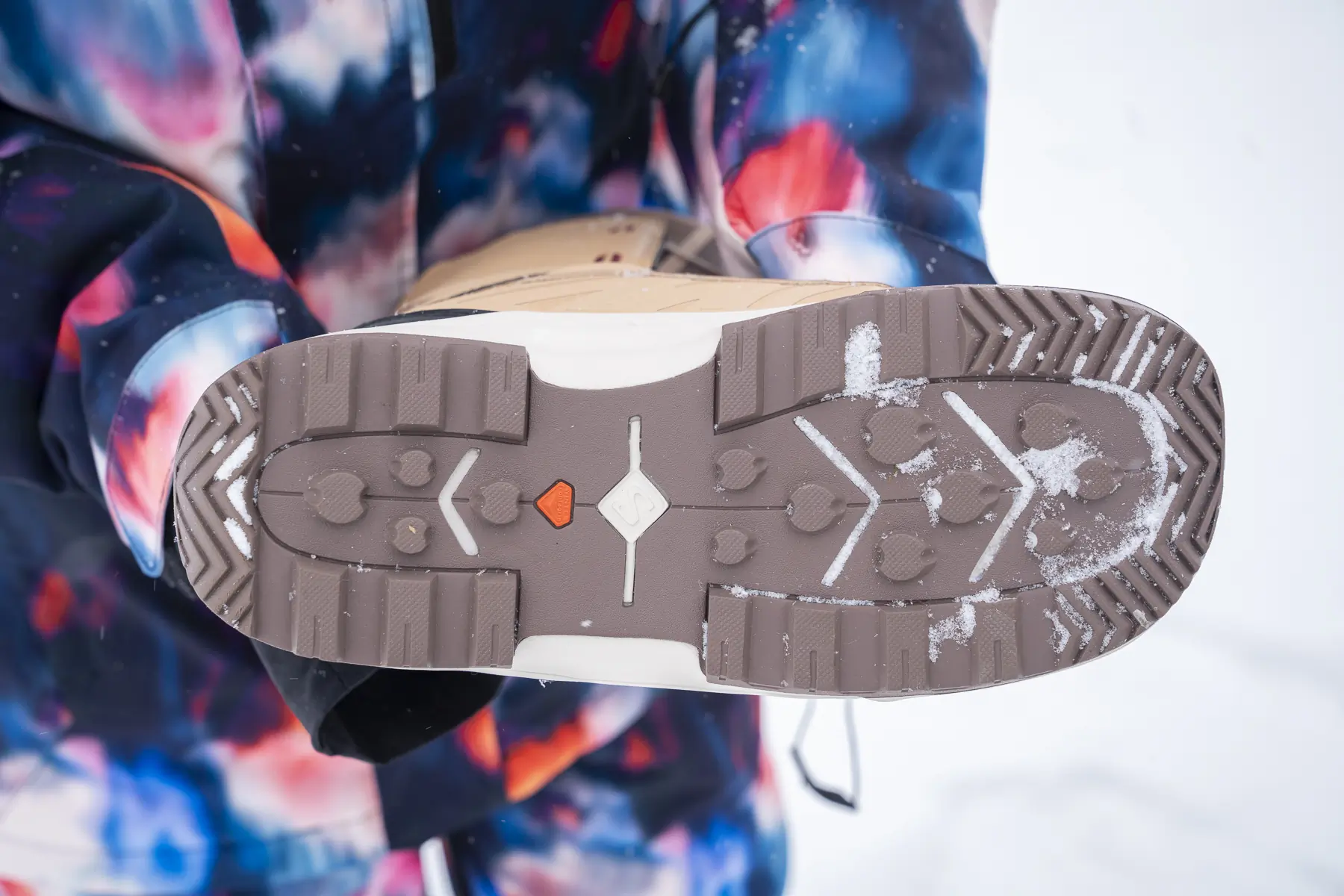 Salomon Vista Dual BOA Women’s Snowboard Boots outsole showing tread pattern and grip