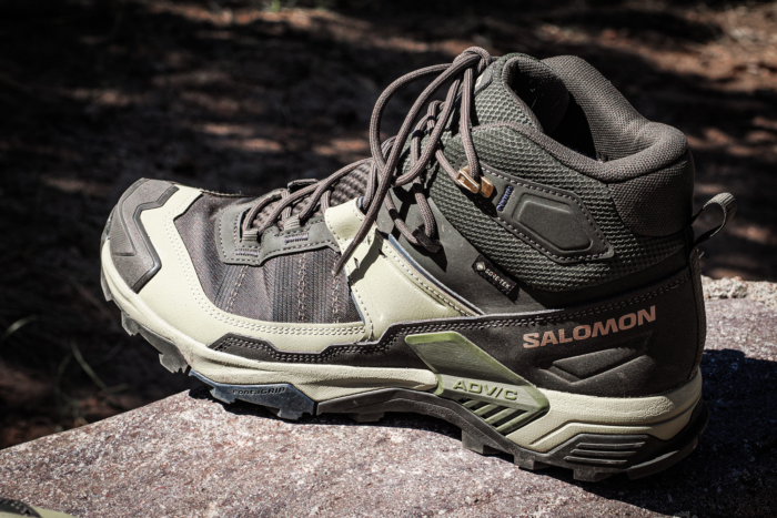 The Salomon X Ultra 5 Mid GTX hiking boot