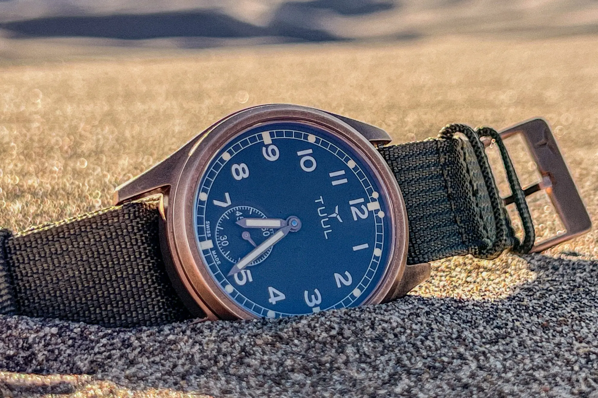 TUUL Filthy 13 field watch in sand