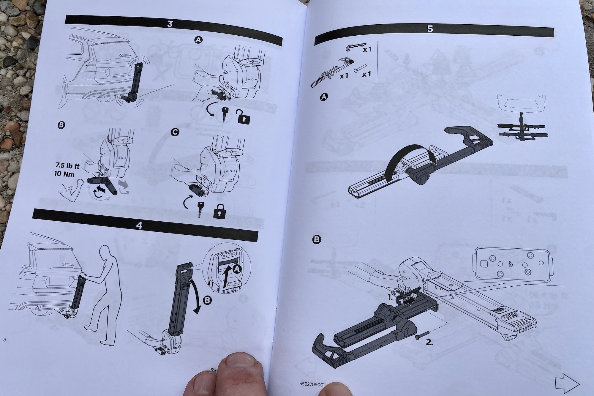 The instruction manual for the Verse hitch rack