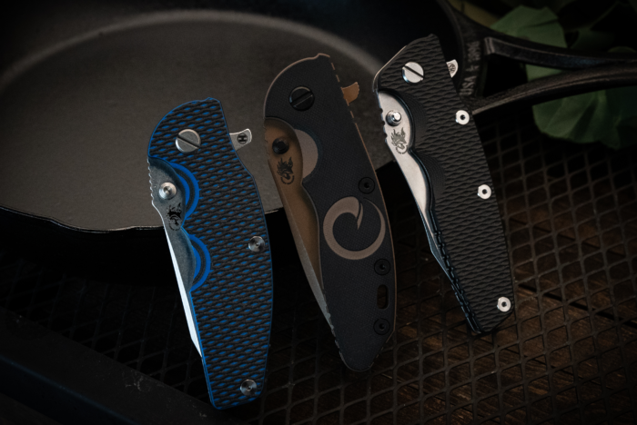 Three models of Hinderer Knives