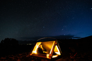 sky view backpacker tent hero