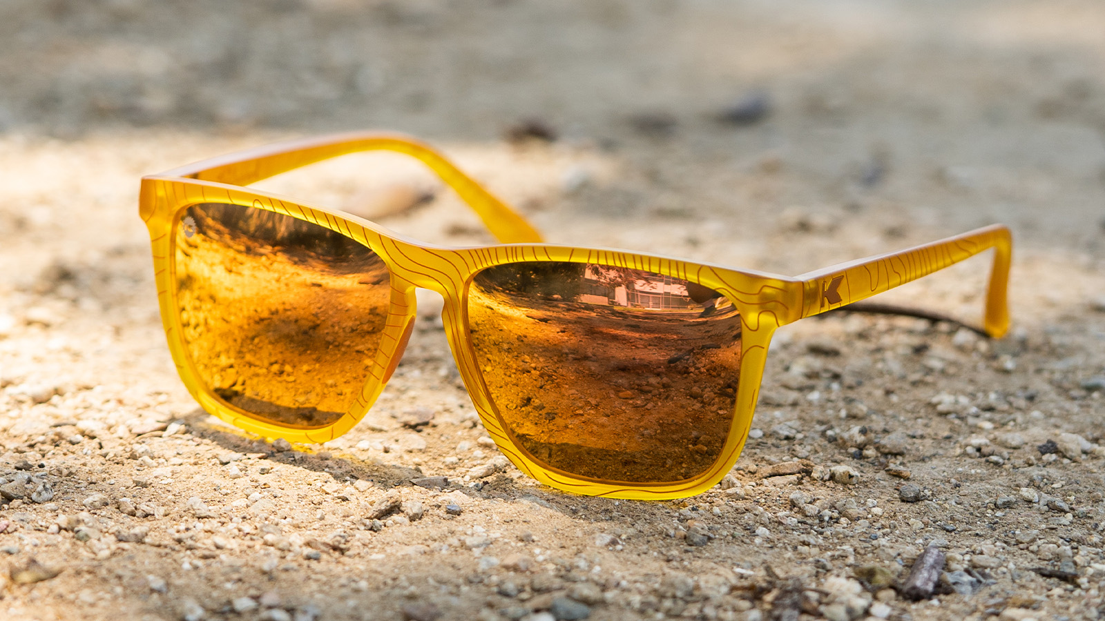 yellow Knockaround sunglasses