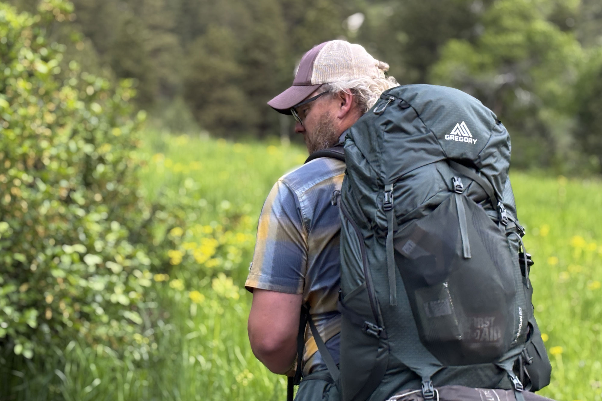 wearing the Gregory Paragon Pack