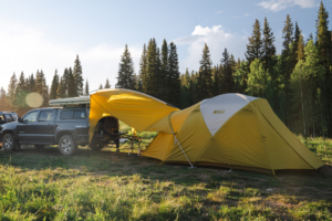 Extended Shade, Seamless Shelter: REI Co-op Base Camp 6 Tent and Vehicle Connector Review