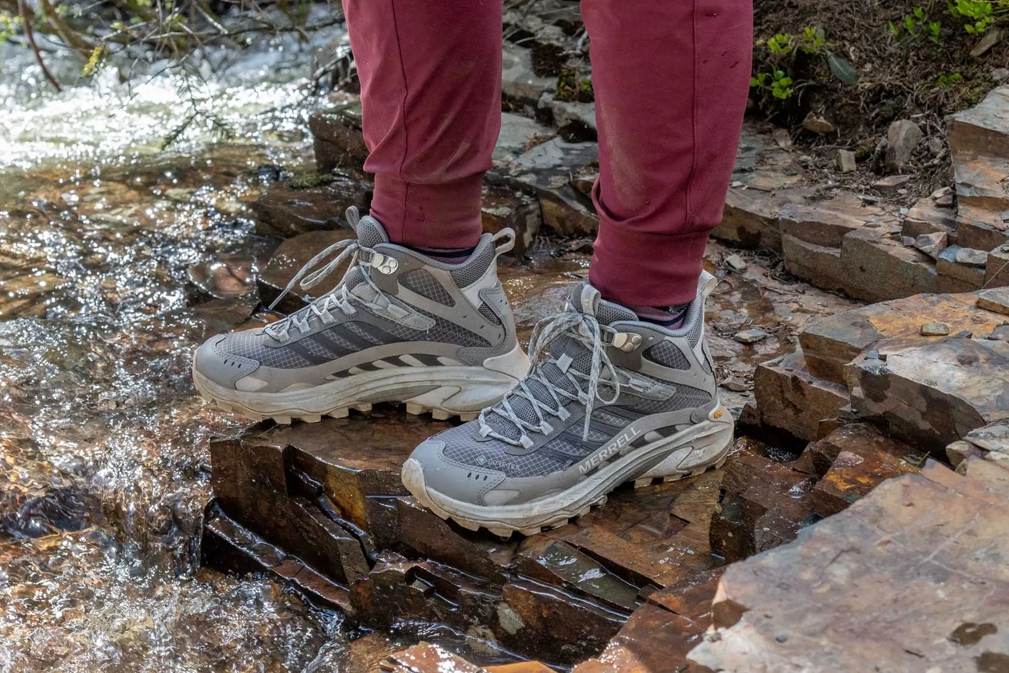 wearing Merrell Moab Speed 2 Mid GTX