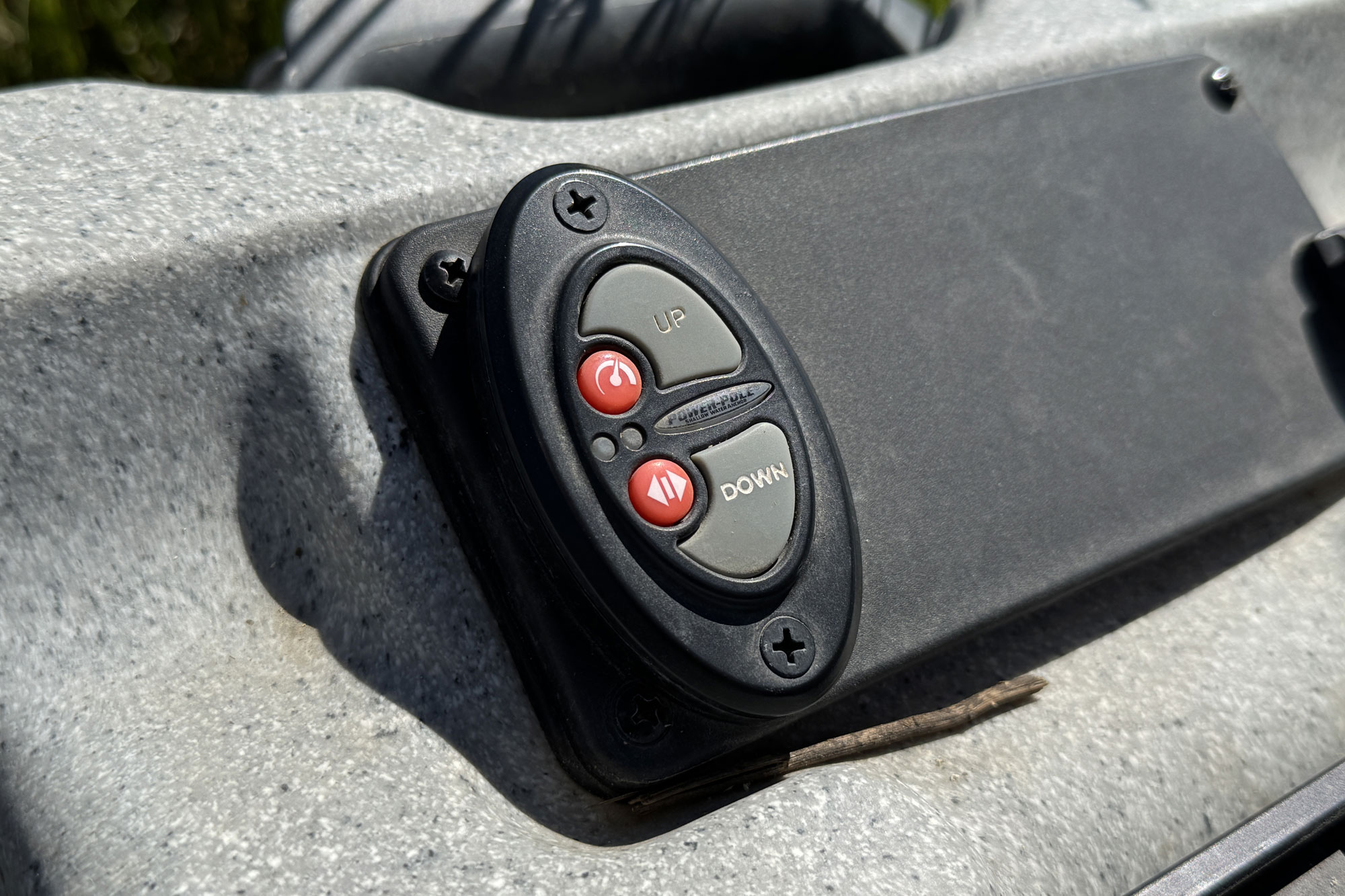 Power-Pole Micro Anchor up and down buttons