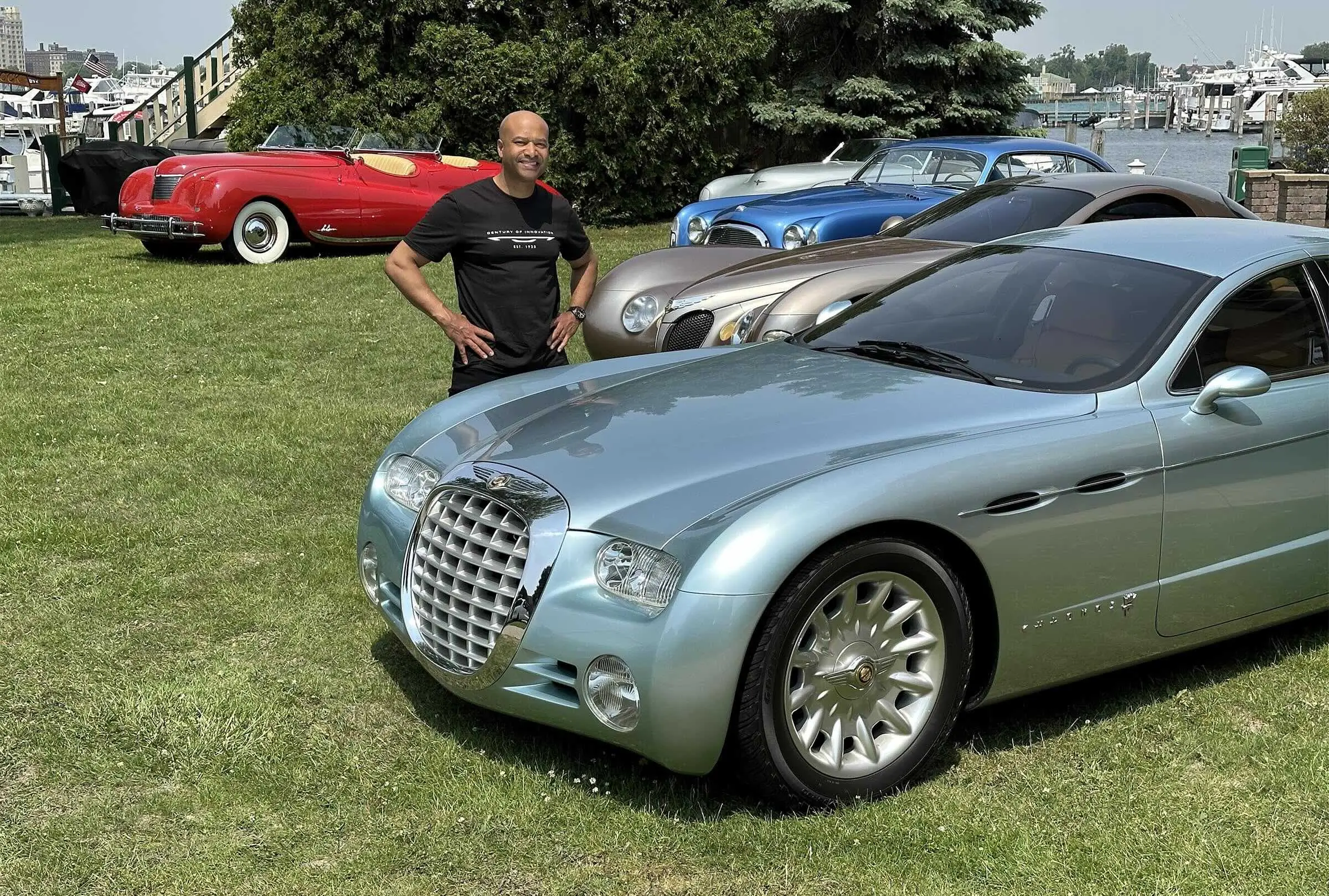 Ralph Gilles among Chrysler concepts