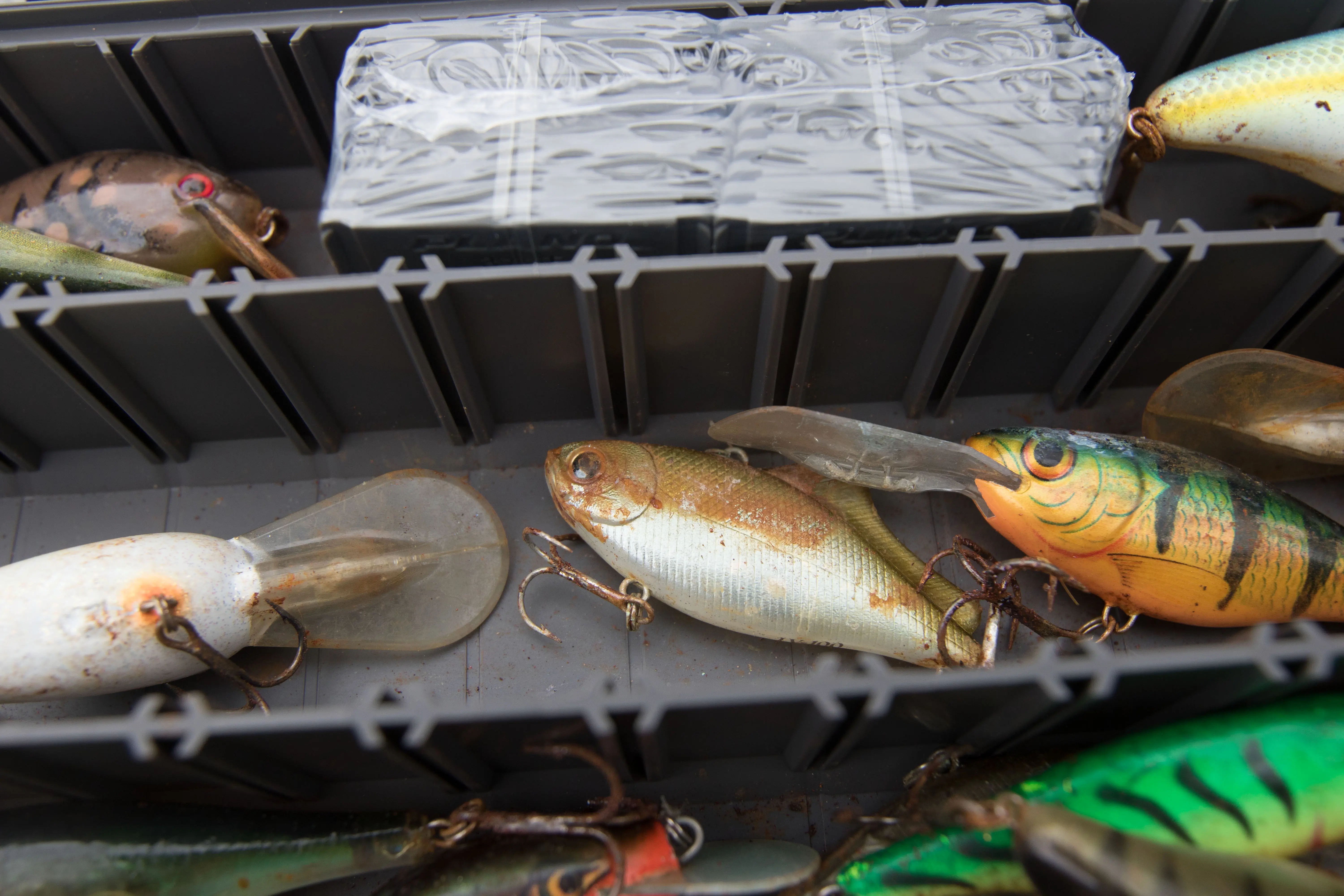 A rusty fishing lure