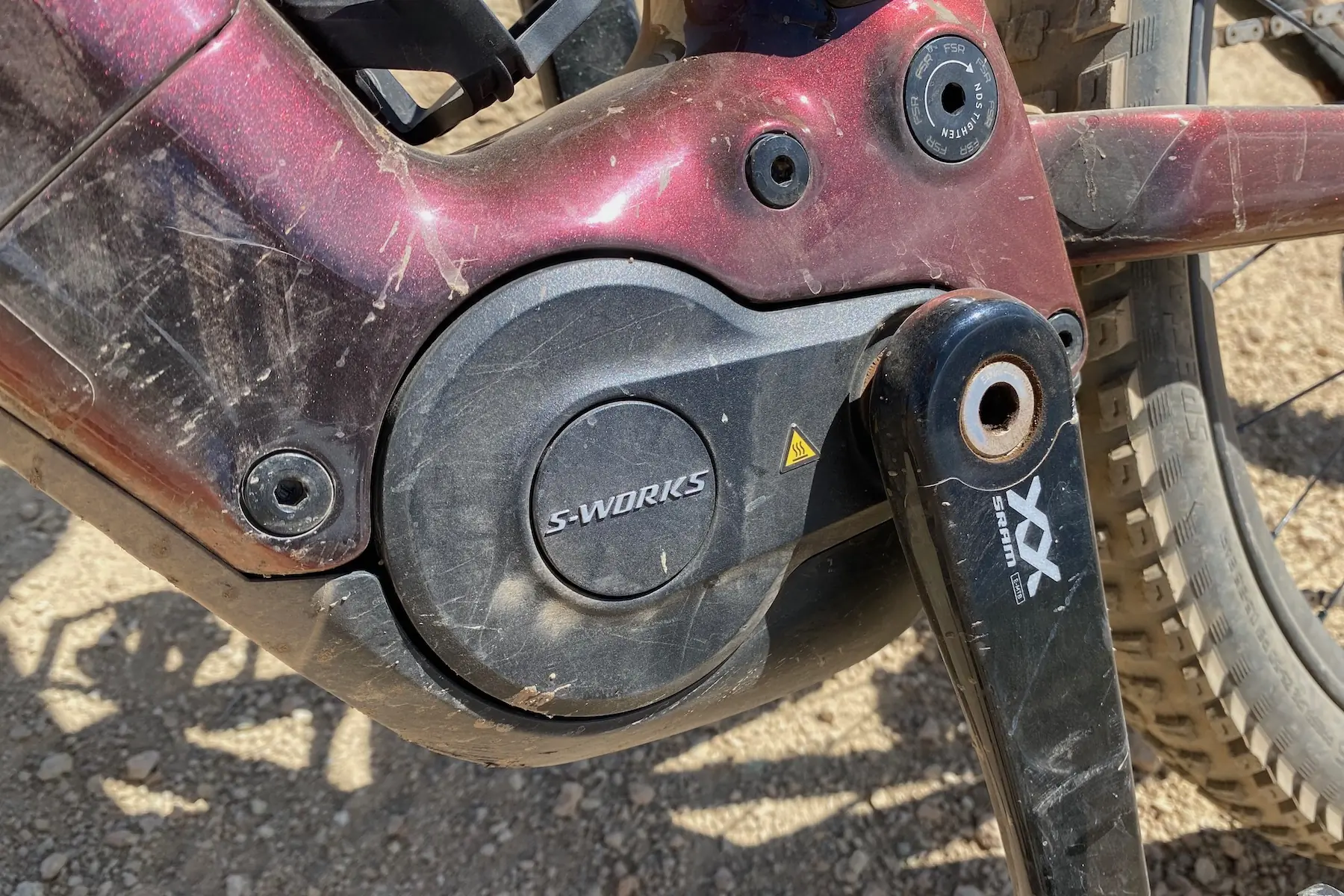 The Specialized S-Works 3.1 motor on the Levo 4